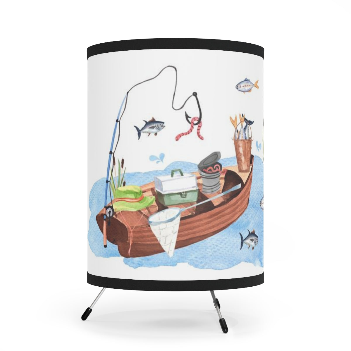 Fishing table lamp, Fishing nursery decor - Little Fisherman – Brave Wild  Ones