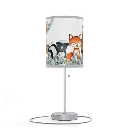 Forest animals lamp, Woodland nursery decor - Greenery Woodland