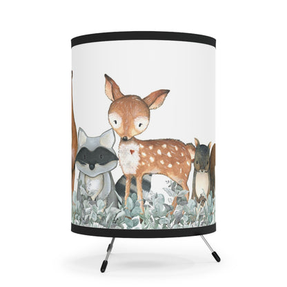Woodland animals lamp, Forest nursery decor - Greenery Woodland