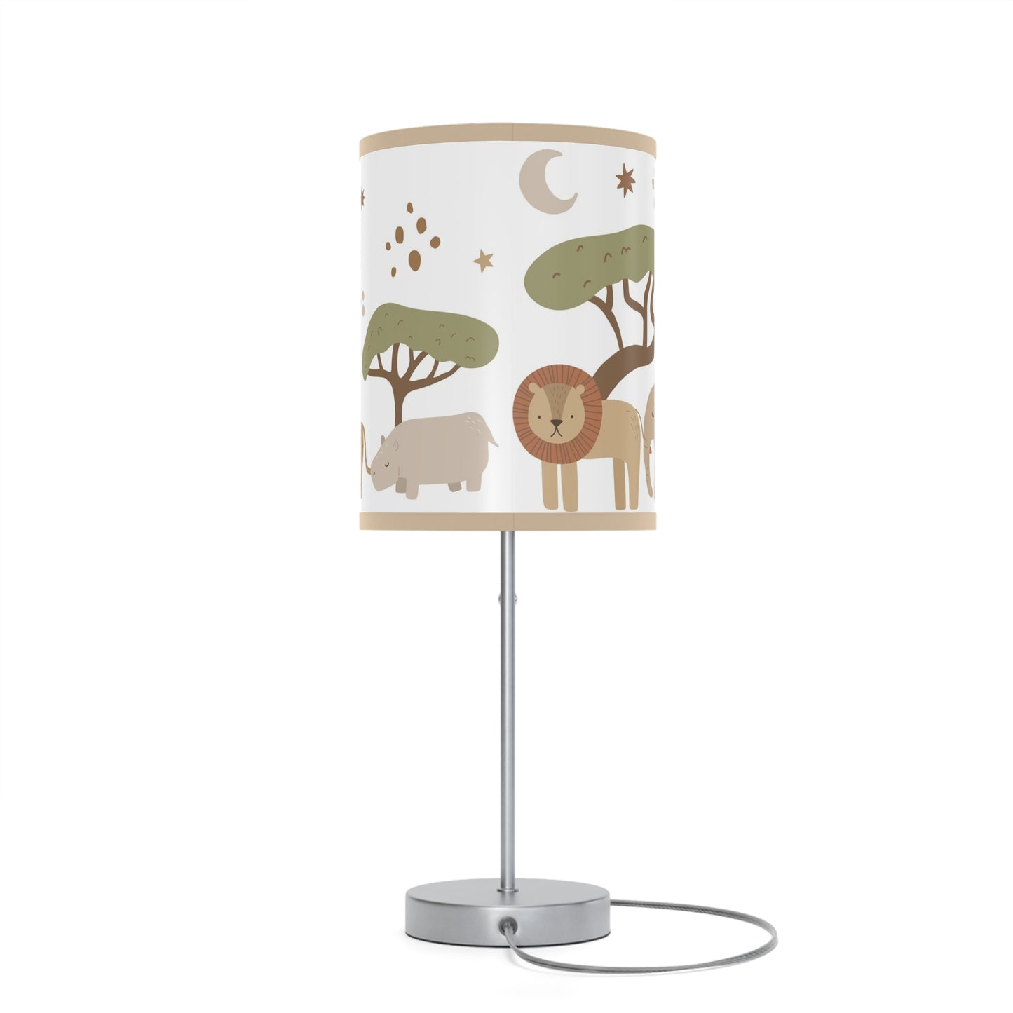 Modern Safari Animals Lamp, Jungle Nursery Decor - Modern Safari