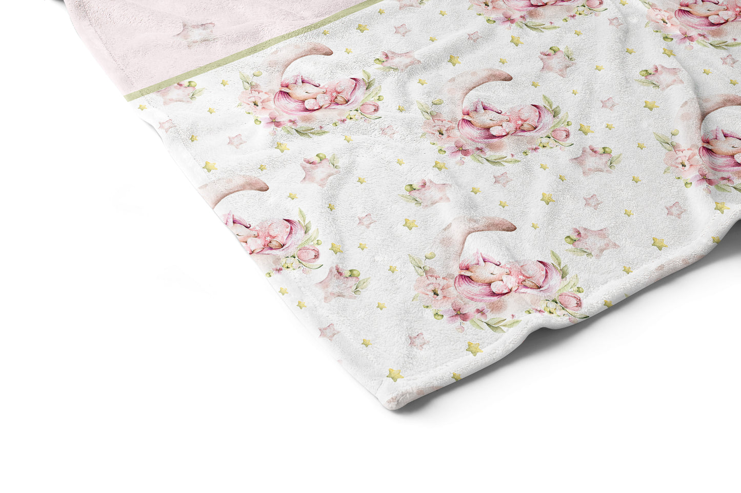 Personalized Unicorn Minky Blanket, Pink unicorn Nursery Bedding - Magical Unicorn