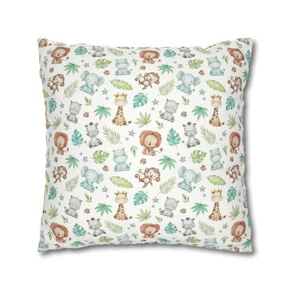 Safari animals Personalized Pillow, Jungle Nursery Decor - Cute Safari