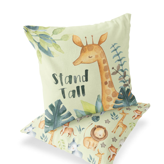 Stand Tall Giraffe Pillow, Safari Nursery Decor - Baby Africa
