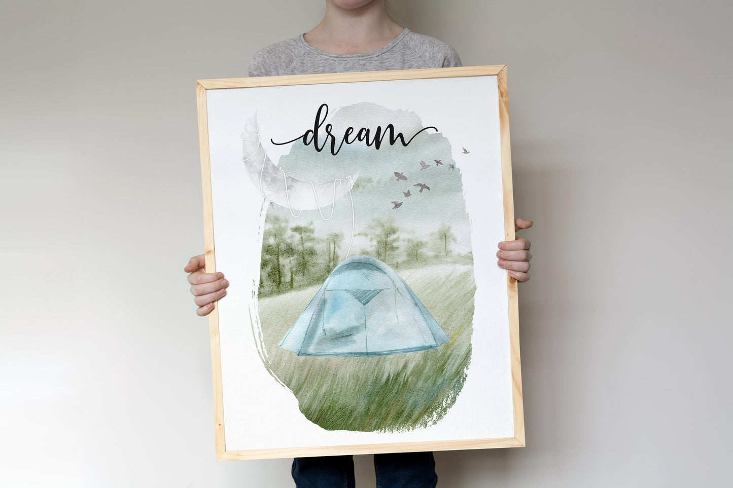 Explore Wall Art, Camping Nursery Prints Set of 4
