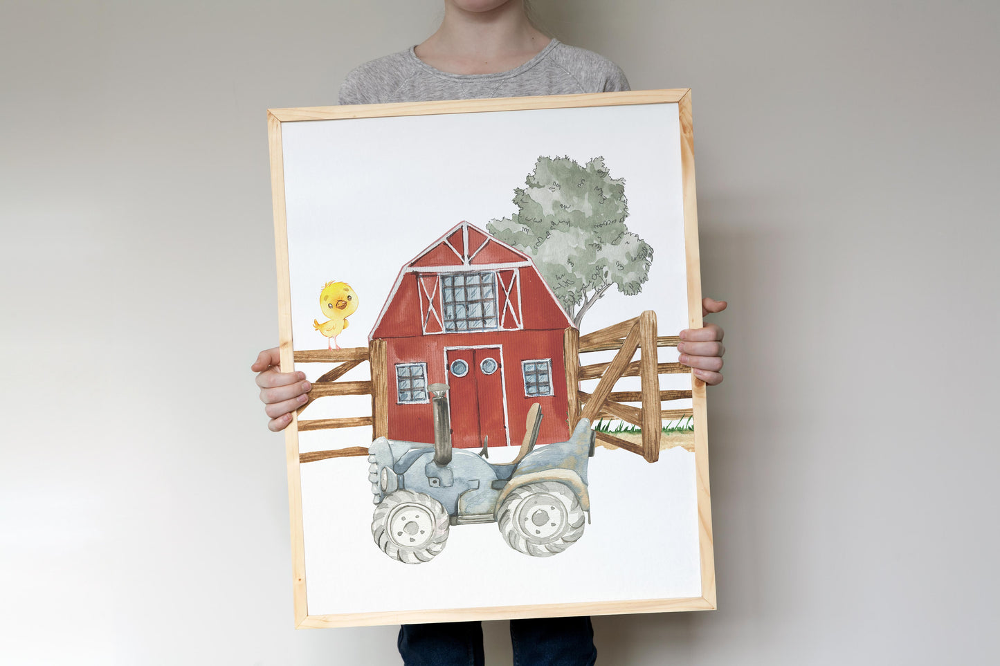 Farm Animals Wall Art, Farm Nursery Prints Set of 6 - Farm Babies