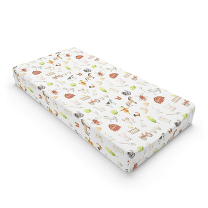 Farm changing pad cover, Farm diaper pad cover - Oliver's Ranch