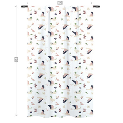 Duck Curtain, Single Panel, Modern nursery decor