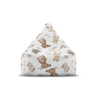 Woodland Bean Bag Chair Cover, Frest Animals kids room decor - Forest Friends