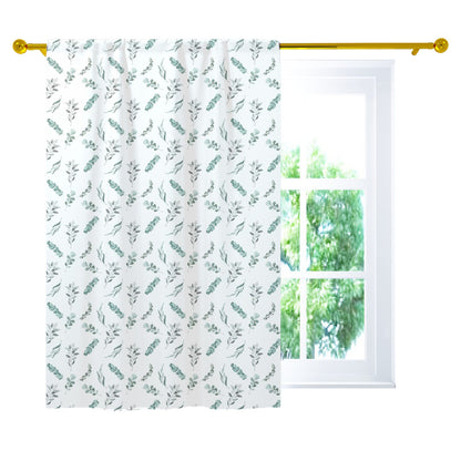 Eucalyptus Curtain, Single Panel, Leaves nursery decor - Greenery Woodland