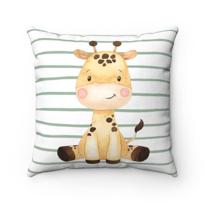 Giraffe Pillow, Jungle Nursery Decor - Safari Explorer