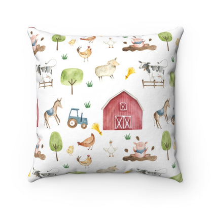 Farm Pillow COVER, Barnyard Nursery Decor - Farm Sweet Farm