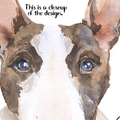 Bull Terrier Dog Wall Art, Dog Nursery Print