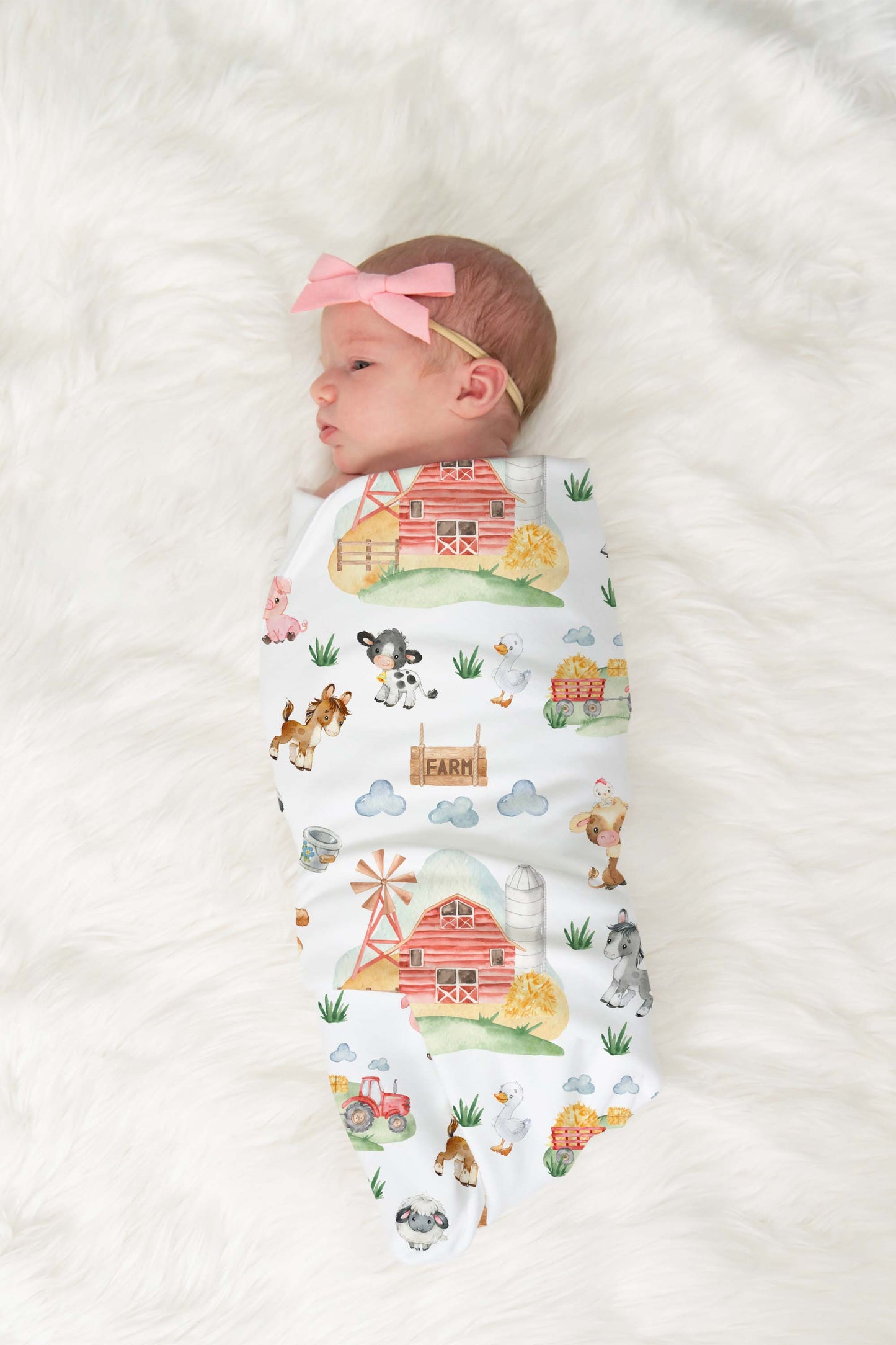 Farm Baby Swaddle Set, Farm Hospital Baby Blanket - Farm Babies