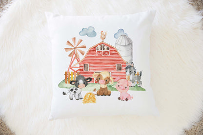 Farm Animals pillow cover, Barndyard nursery decor - Farm Babies