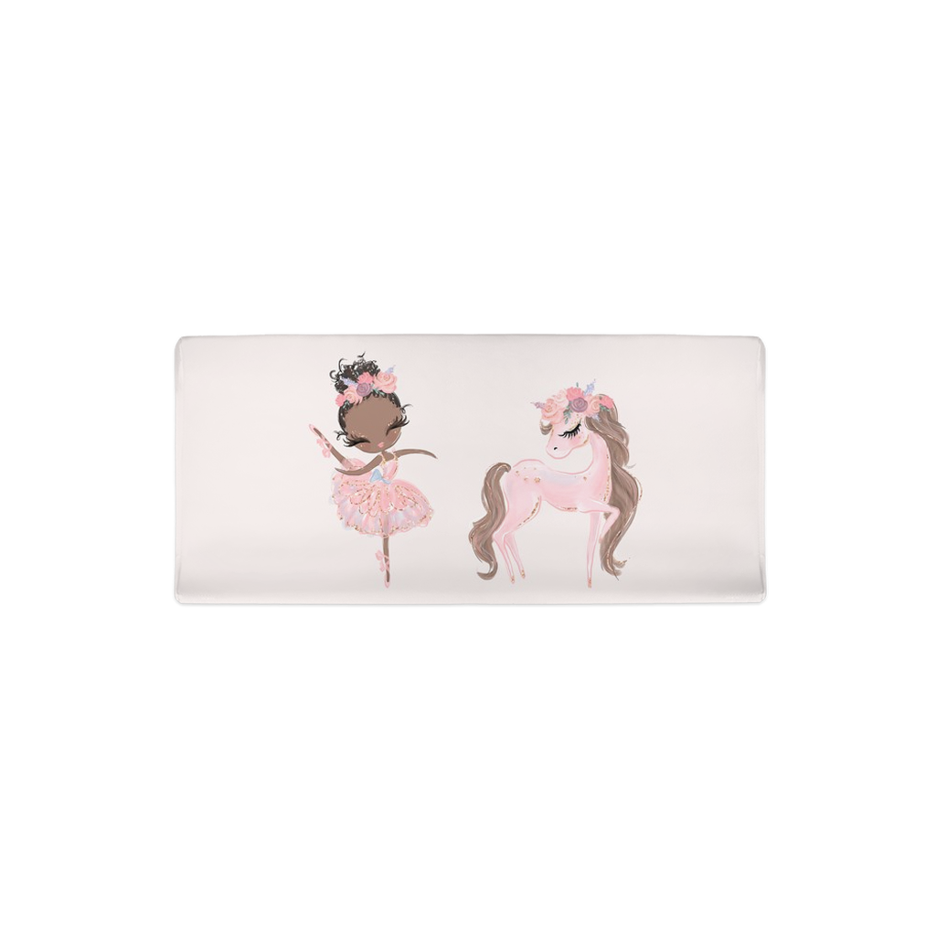 Ballerina and Unicorn Changing Pad Cover , Ballet Nursery Decor - Sweet Ballet