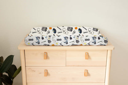 Police Changing Pad Cover, Policeman nursery decor - Little Police