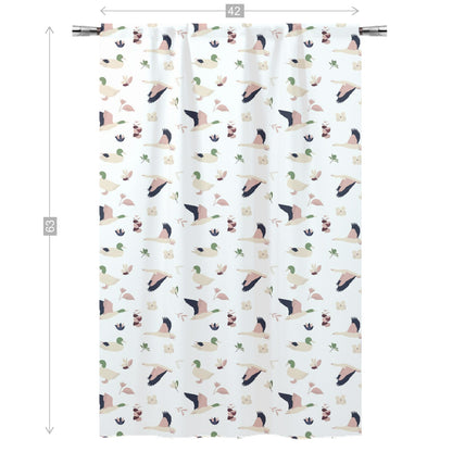 Duck Curtain, Single Panel, Modern nursery decor